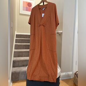 FP Beach Rust Kaftan(esque) Maxi Dress
